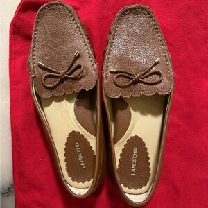 Lands' End Women's Tan Leather Flats